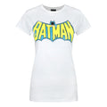 White - Front - Batman Womens-Ladies Retro Logo T-Shirt