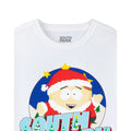 White - Back - South Park Mens Eric Cartman Santa Outfit T-Shirt