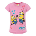 Pink - Front - Despicable Me Childrens-Kids Cool T-Shirt
