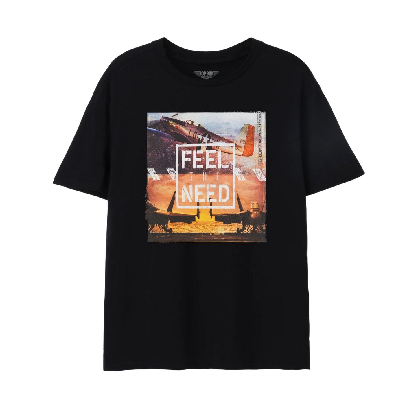 Black - Front - Top Gun: Maverick Mens Feel The Need T-Shirt