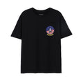Black - Front - Top Gun Mens Tomcat American Flag Classic T-Shirt