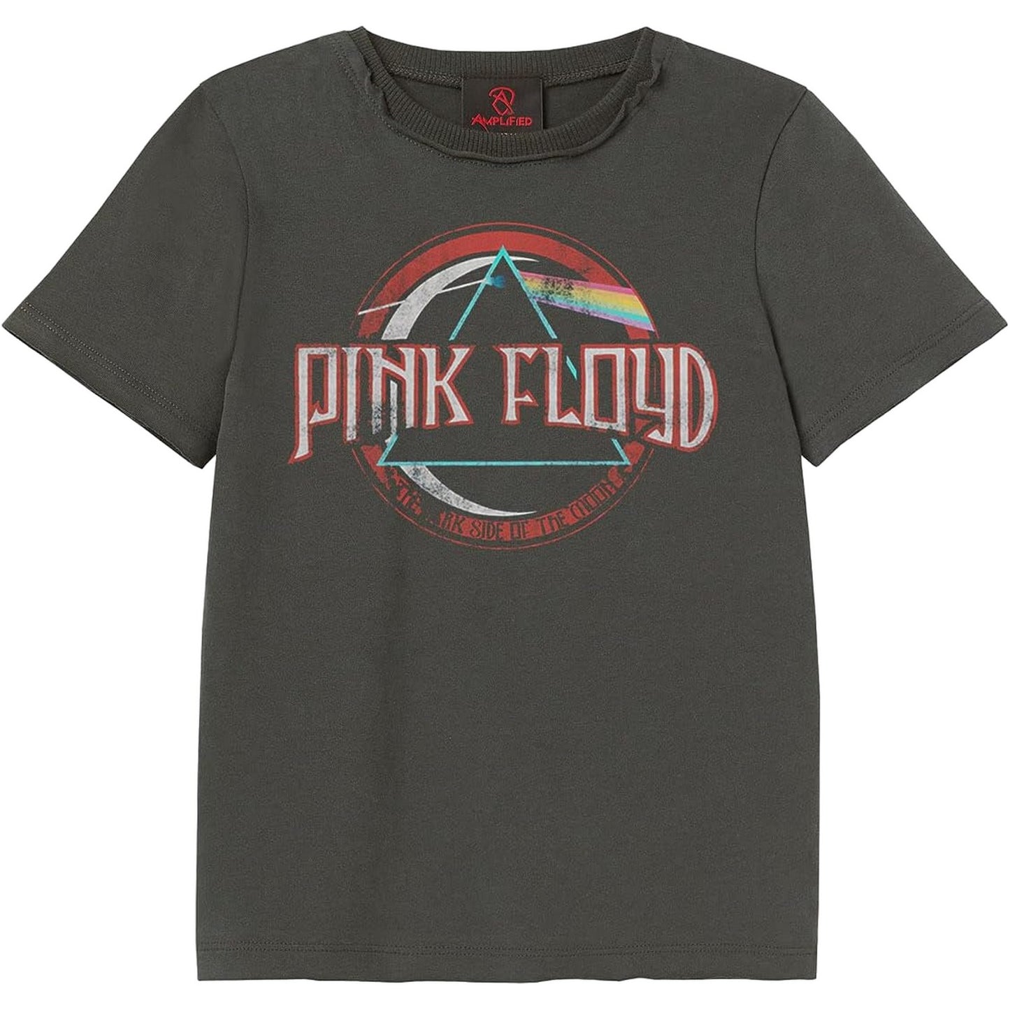Grey - Front - Amplified Childrens-Kids On The Run Pink Floyd T-Shirt
