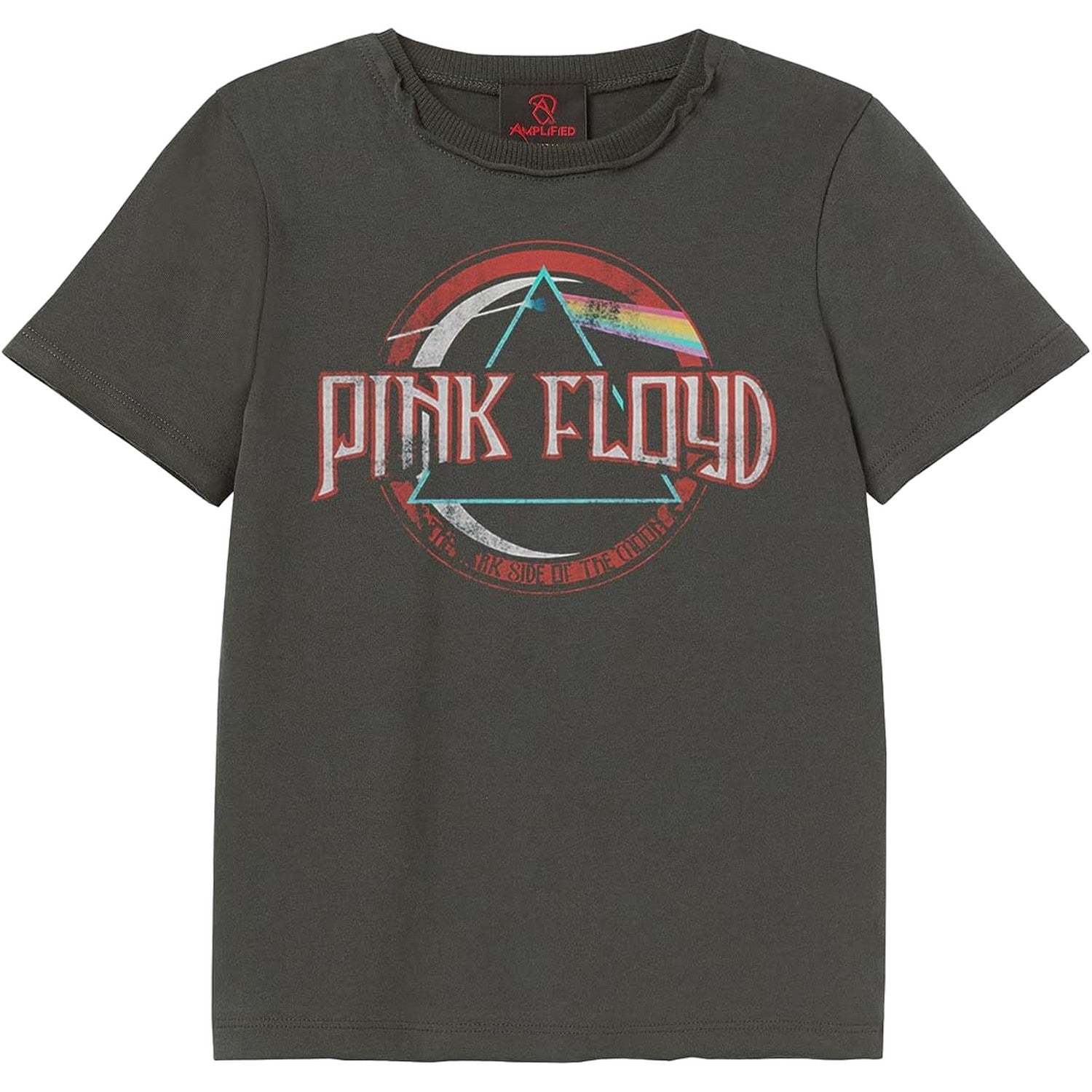 Grey - Front - Amplified Childrens-Kids On The Run Pink Floyd T-Shirt