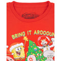 Red - Side - SpongeBob SquarePants Childrens-Kids Christmas Tree T-Shirt