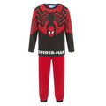 Red-Black - Front - Spider-Man Boys Long Pyjama Set