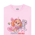 Pink - Side - Paw Patrol Girls Pawsitive Vibes Only T-Shirt