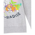 Grey Marl - Back - Paw Patrol Girls Paw-Radise Hoodie