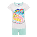 White - Front - My Little Pony Girls Come Fly With Me Short Pyjama Set