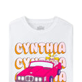 White - Side - Nickelodeon Womens-Ladies Cynthia Car T-Shirt