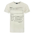 Cream - Front - Junk Food Mens Please Take Me Home T-Shirt