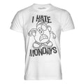 White - Front - Goodie Two Sleeves Mens I Hate Mondays Mr Potato Head T-Shirt