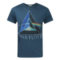 Blue - Front - Junk Food Mens Dark Side Of The Moon Pink Floyd T-Shirt