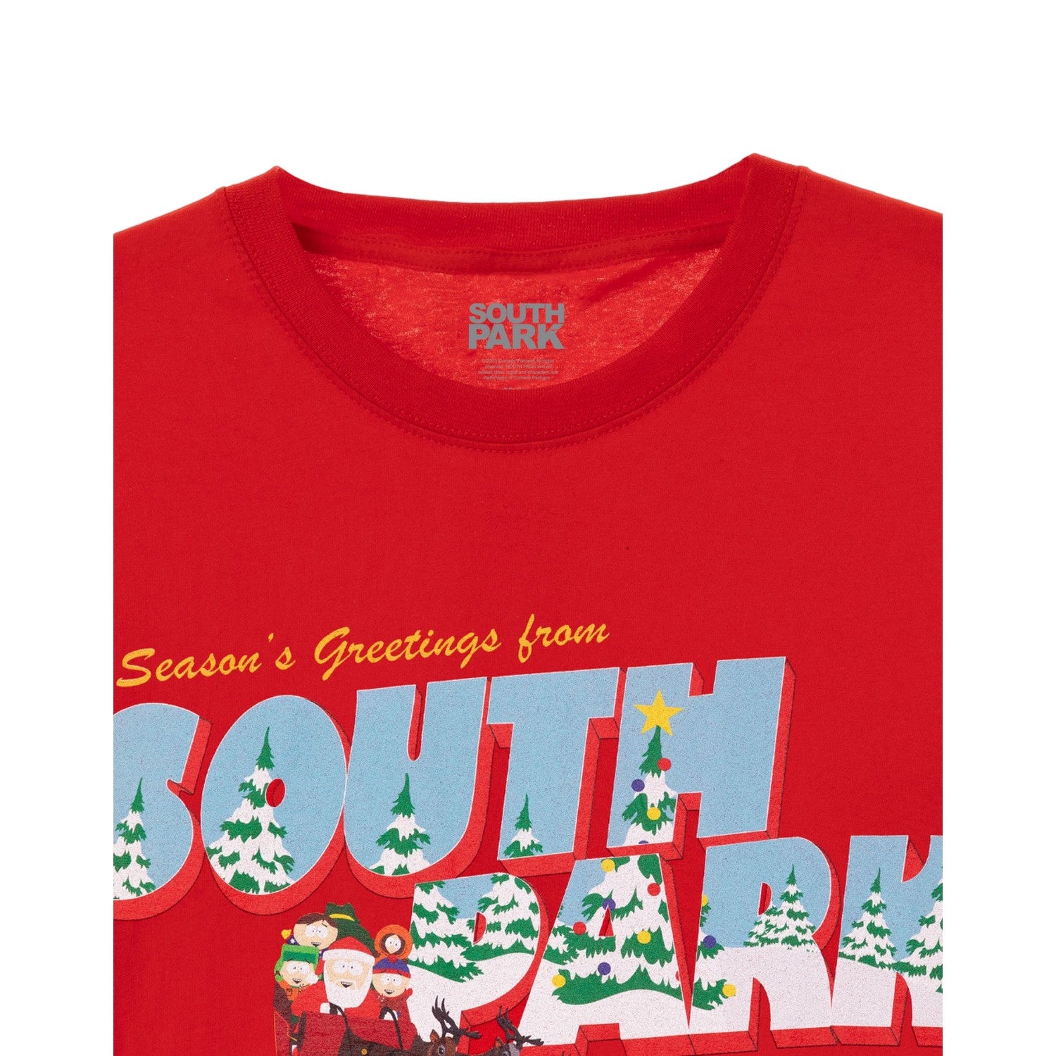 Red - Side - South Park Mens Season´s Greetings T-Shirt