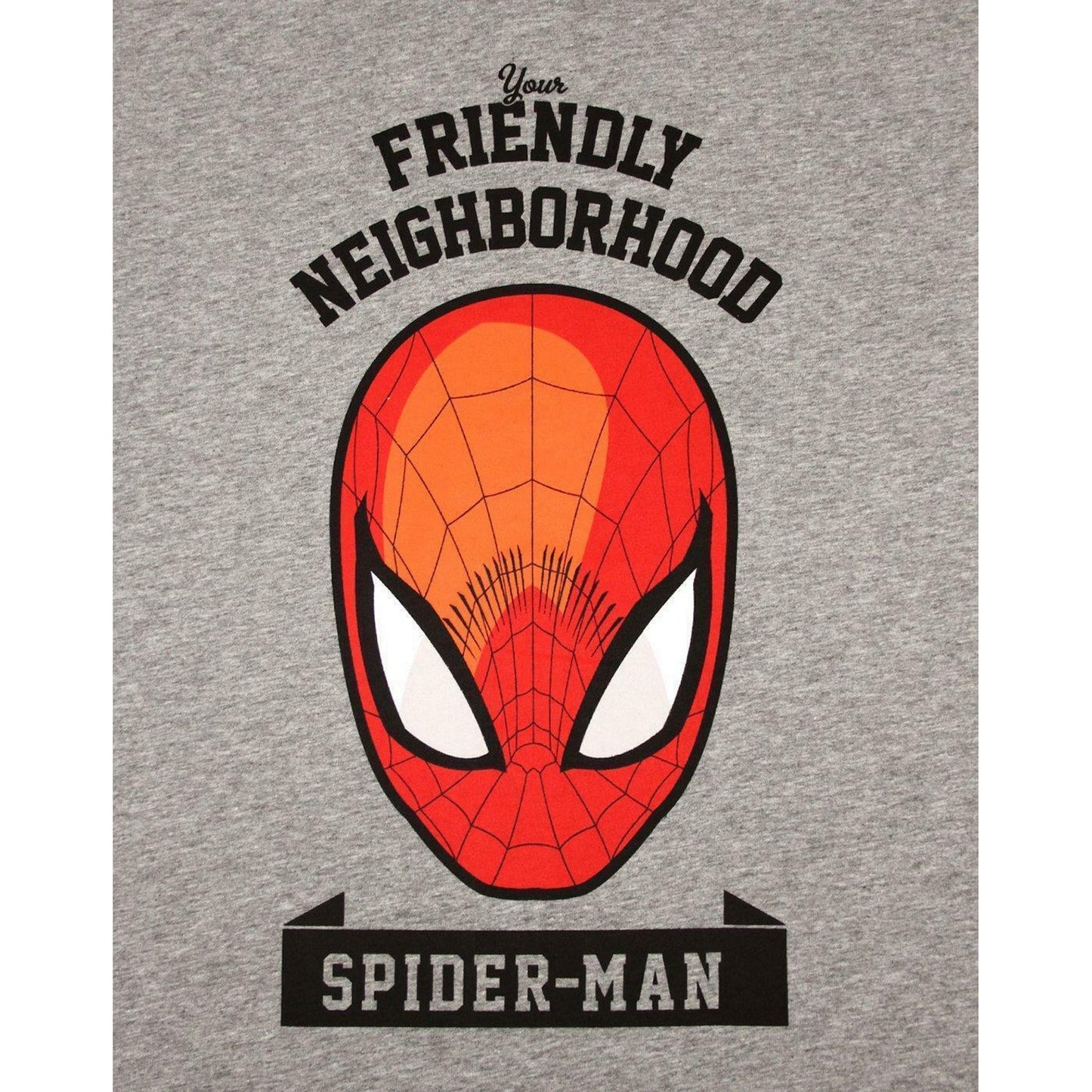 Grey - Back - Spider-Man Mens Friendly Neighbourhood T-Shirt