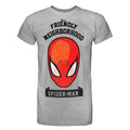Grey - Front - Spider-Man Mens Friendly Neighbourhood T-Shirt