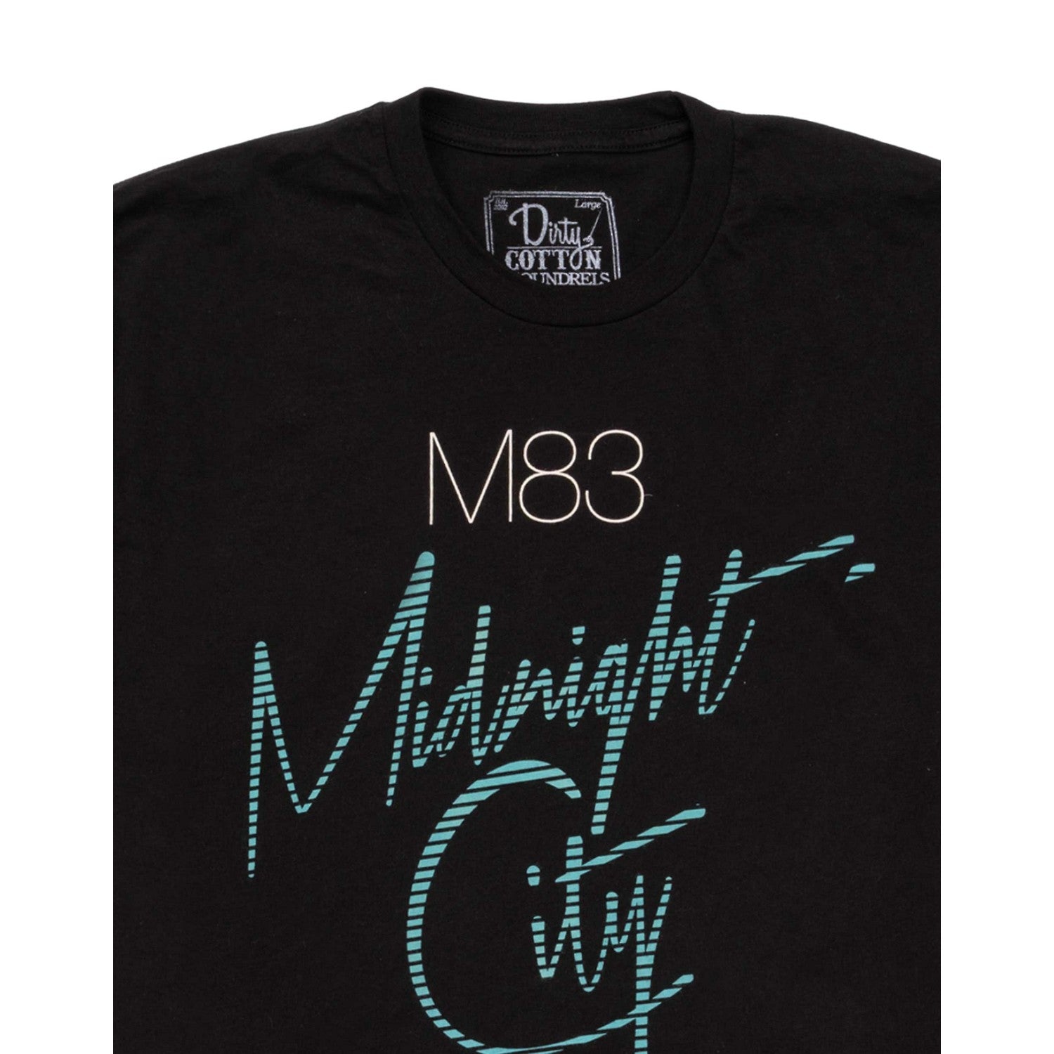 Black - Back - M83 Unisex Adult Midnight City T-Shirt