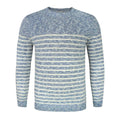 Blue-White - Front - Common Sons Unisex Adult Striped Knitted Jumper