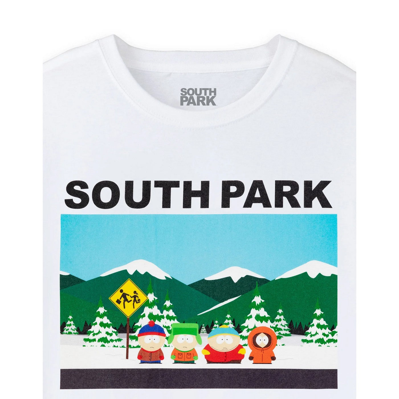 White - Back - South Park Mens Classic Scene T-Shirt