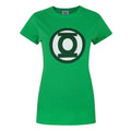 Green - Front - Green Lantern Womens-Ladies Emblem T-Shirt