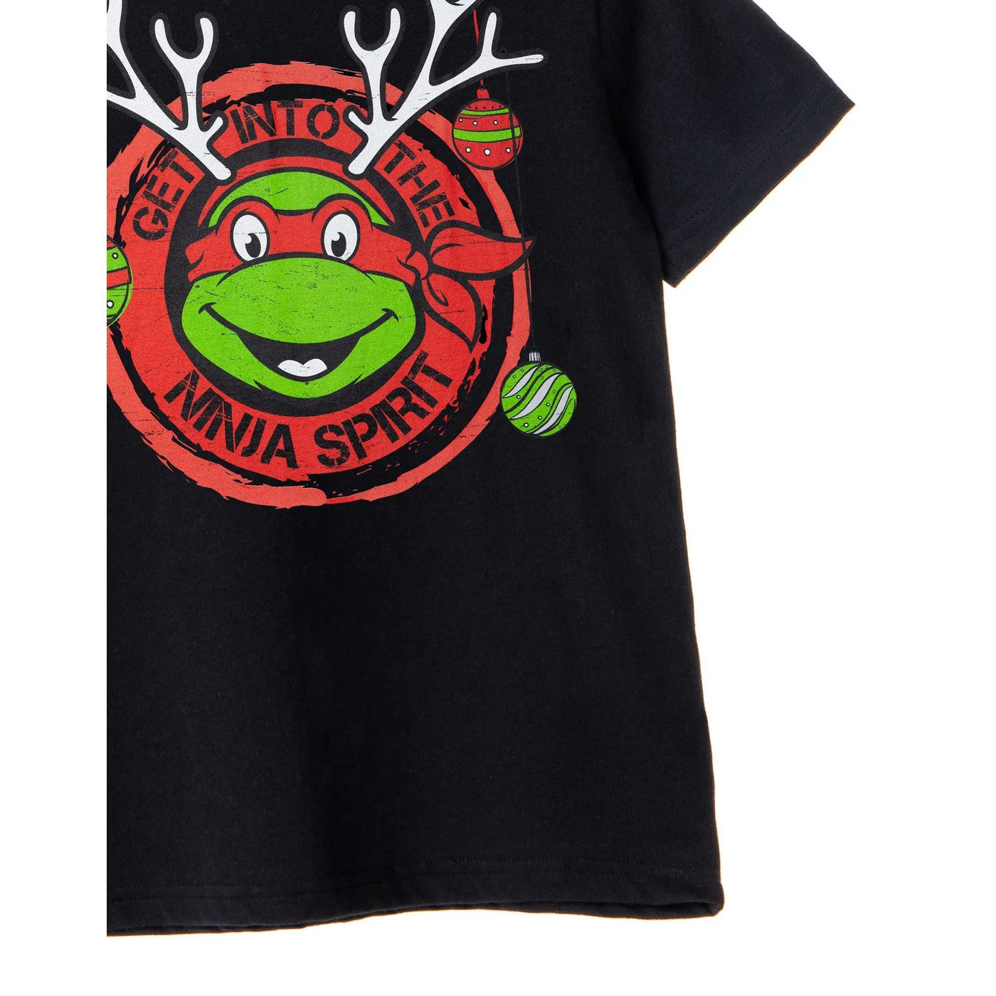 Black - Side - Teenage Mutant Ninja Turtles Boys Get Into The Ninja Spirit T-Shirt