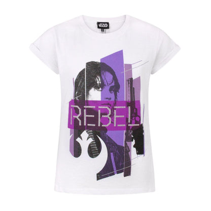 White - Front - Star Wars: Rogue One Childrens-Kids Jyn Erso Short-Sleeved T-Shirt