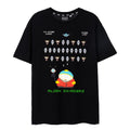 Black - Front - South Park Mens Alien Invaders T-Shirt