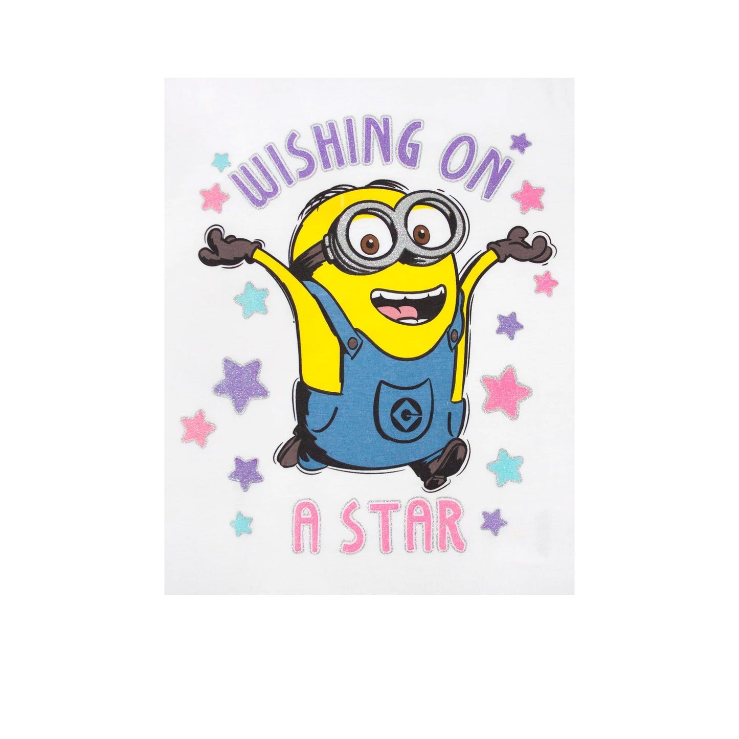 White - Lifestyle - Despicable Me Girls Wishing On A Star Short Pyjama Set