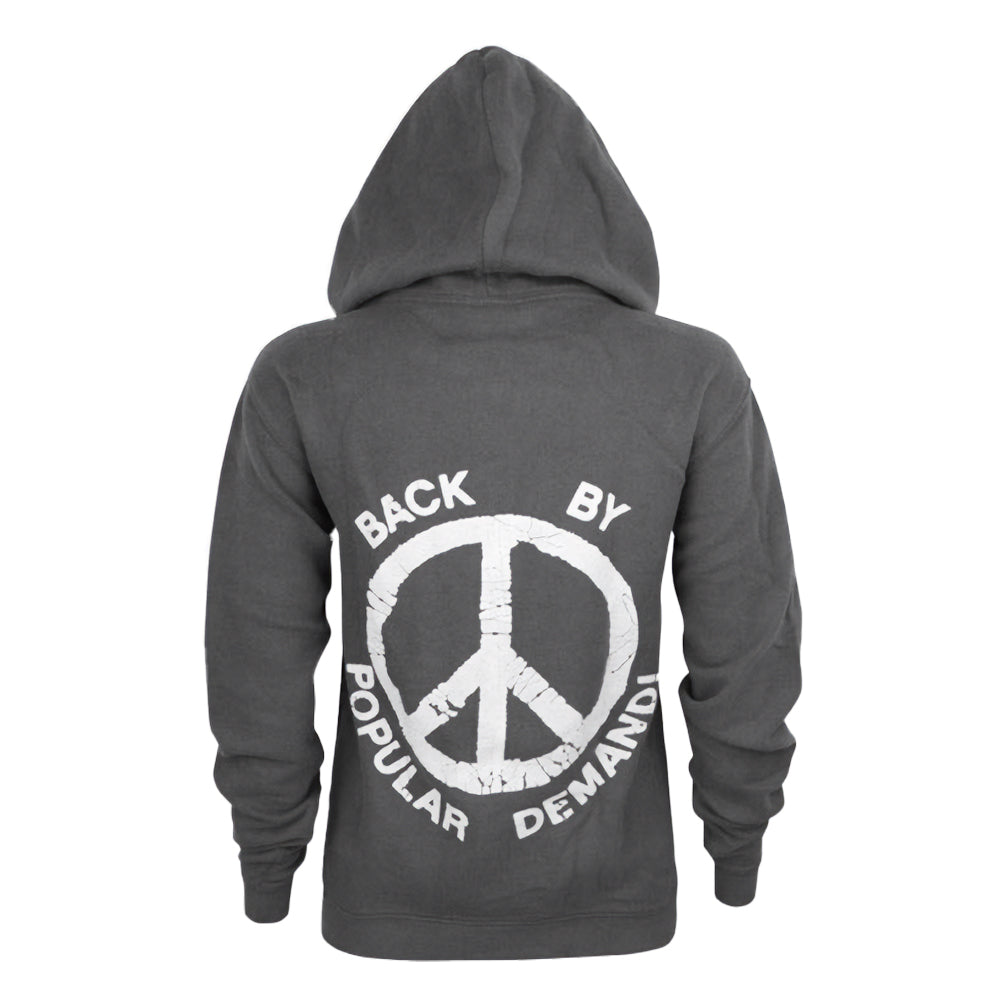 Charcoal - Back - Junk Food Womens-Ladies Forever Young Hoodie