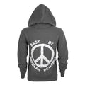 Charcoal - Back - Junk Food Womens-Ladies Forever Young Hoodie