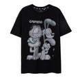 Black - Front - Garfield Mens Greyscale Short-Sleeved T-Shirt