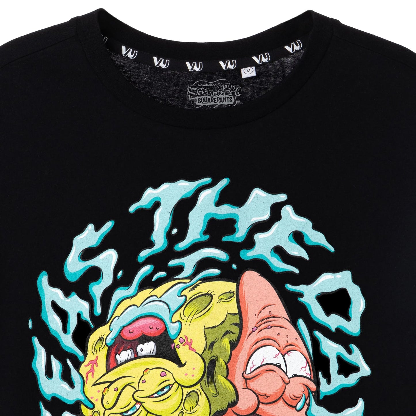 Black - Back - SpongeBob SquarePants Mens Seas The Day Short-Sleeved T-Shirt