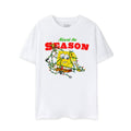 White - Front - SpongeBob SquarePants Mens Absorb The Season Christmas T-Shirt
