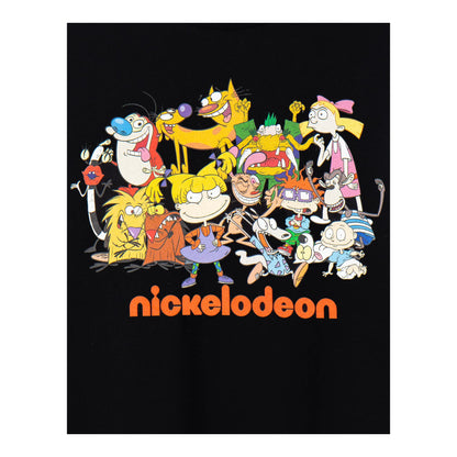 Black - Side - Nickelodeon Unisex Adult Classic Group Short-Sleeved T-Shirt