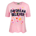 Pink - Front - Junk Food Womens-Ladies Daydream Believer Oversized T-Shirt