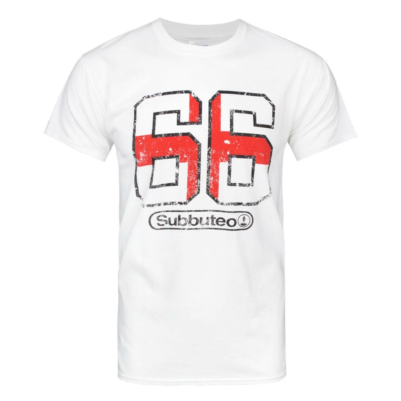 White - Front - Subbuteo Mens England ´66 T-Shirt