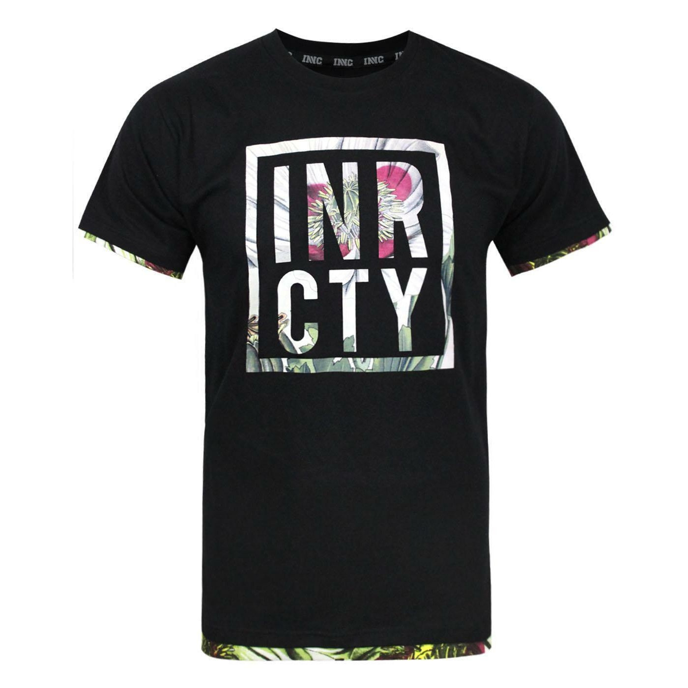 Black - Front - INNERCITY Mens Poppy T-Shirt