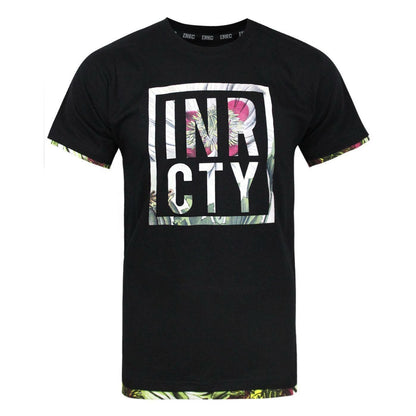 Black - Front - INNERCITY Mens Poppy T-Shirt