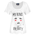 White - Front - Junk Food Womens-Ladies My Kind Of Beauty T-Shirt