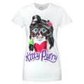 White - Front - Goodie Two Sleeves Womens-Ladies Kitty Purry T-Shirt