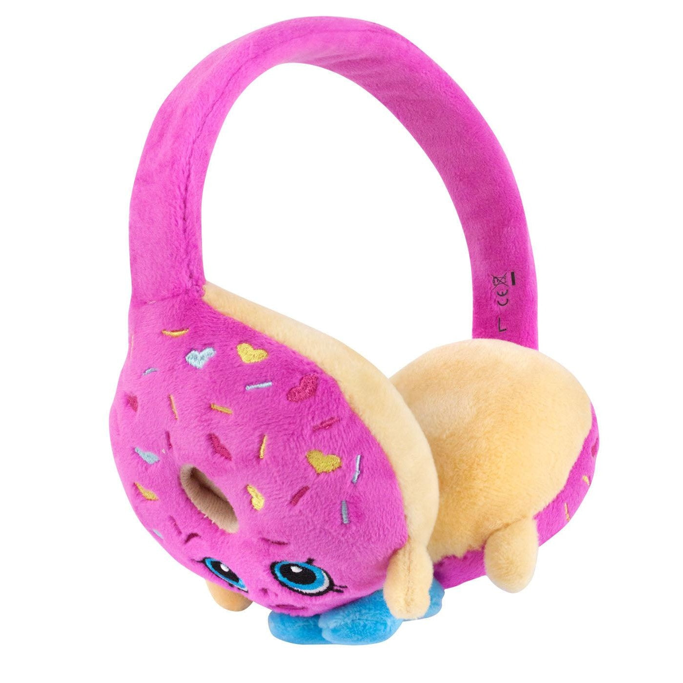 Pink - Front - Shopkins D´Lish Donut Plush Over Ear Headphones