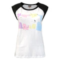 White - Front - Junk Food Womens-Ladies Pastels Batman T-Shirt