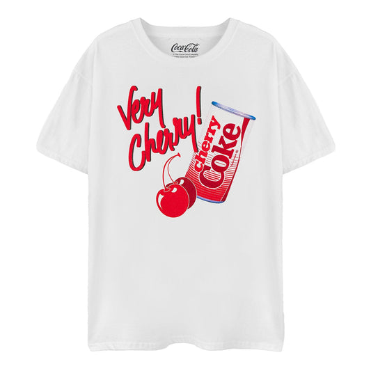 White - Front - Coca-Cola Womens-Ladies Very Cherry Cherry Coke T-Shirt
