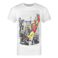 White-Black-Red - Front - Jack Of All Trades Mens New York Iron Man T-Shirt