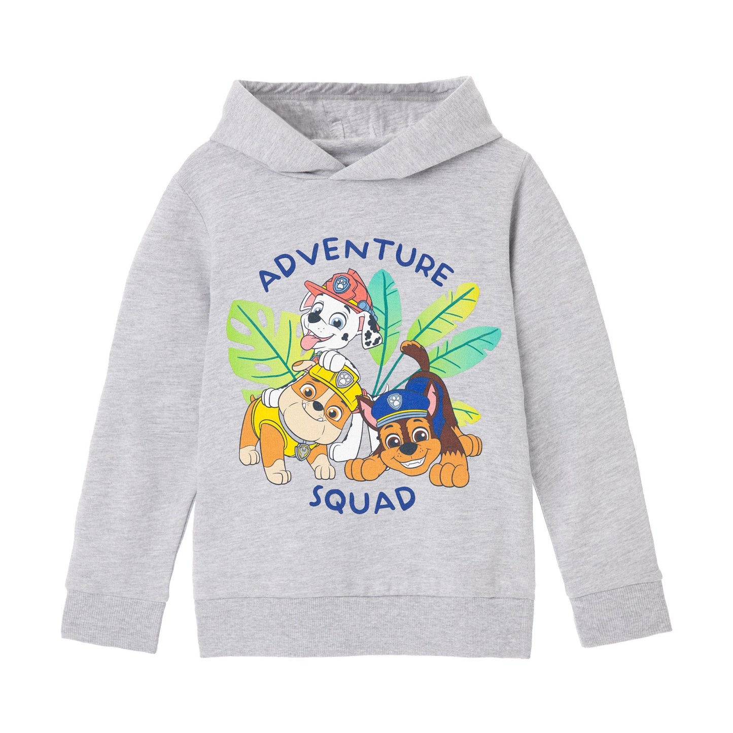 Grey Marl - Front - Paw Patrol Boys Adventure Squad Hoodie