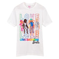 White - Front - Barbie Womens-Ladies Love Everyone Pride T-Shirt