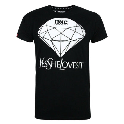 Black - Front - INNERCITY Mens She Loves It T-Shirt