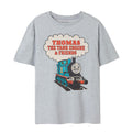 Grey Marl - Front - Thomas And Friends Mens Vintage T-Shirt