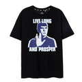 Black - Front - Star Trek Mens Live Long And Prosper T-Shirt