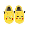 Yellow - Front - Pokemon Childrens-Kids Pikachu Face Embroidered Slippers