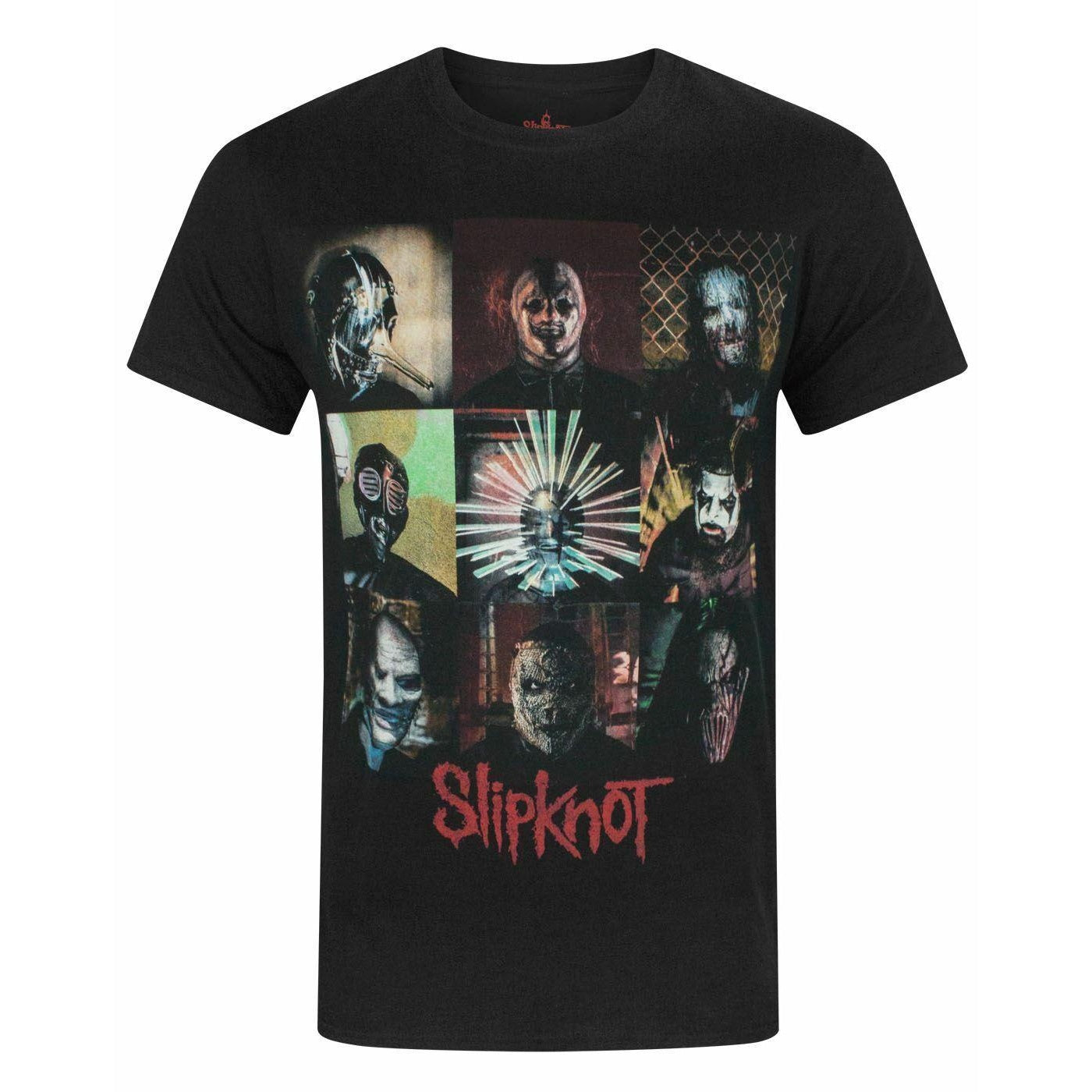 Black - Front - Slipknot Mens Blocks T-Shirt